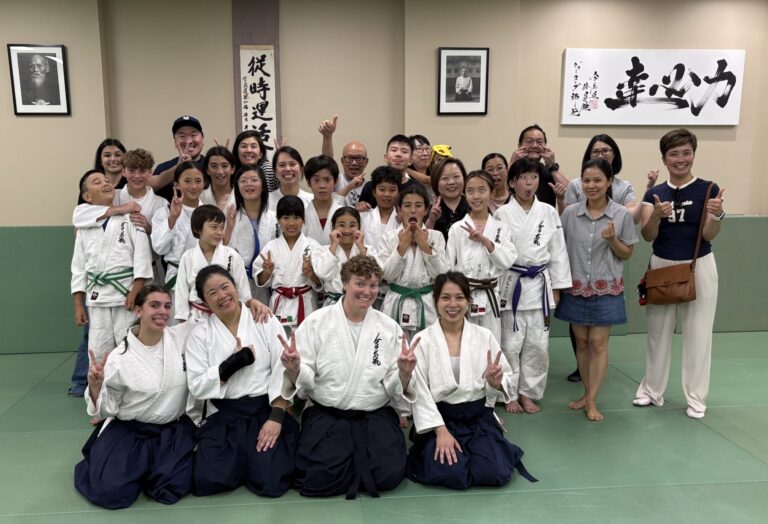 Families at an Aikido Shudokan community day