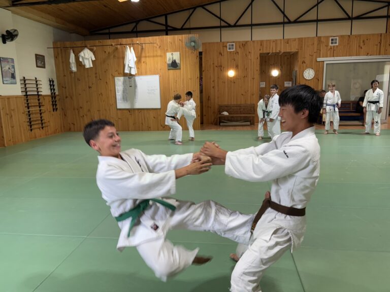 Kids and teens having fun during a school holiday program focussed on teen leadership